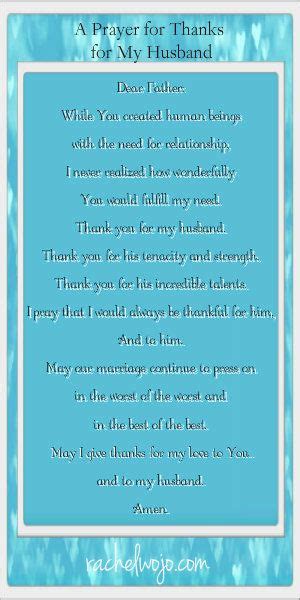 A Prayer Of Thanks For My Husband Artofit