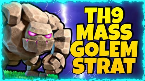 Th9 Golem Attack ⭐⭐⭐ Th9 Golem Wizard Attack Strategy For War In 2020 Clash Of Clans Coc