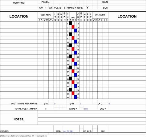 I've attached the example file. 40 Electrical Panel Schedule Template Pdf in 2020 ...