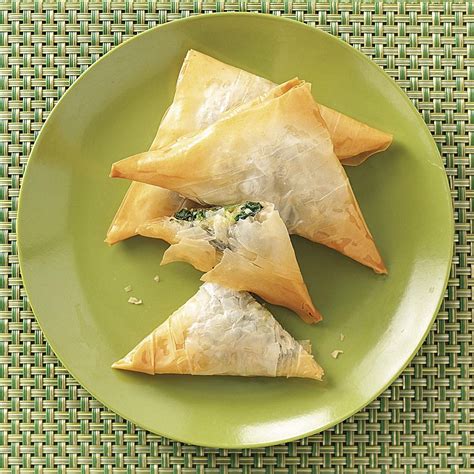 Spinach Cheese Triangles Recipe How To Make It Taste Of Home
