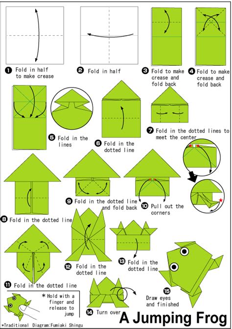 Cute Origami Frog Instructions 2019