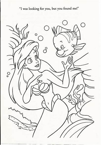 Coloring Disney Pages Sheets Mermaid Ariel Printables