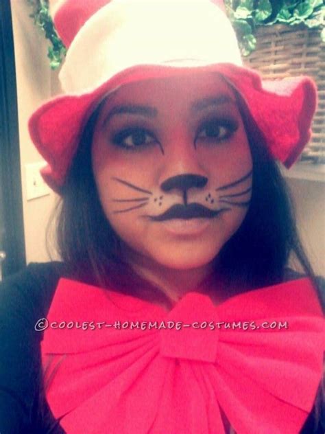 Woman’s Cat In The Hat Costume Holloween Halloween Make Up Halloween Party Halloween