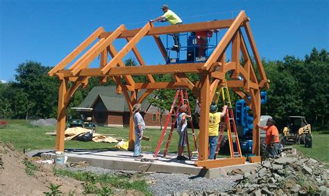 Easy To Install Timber Frame Pavilion Kits Backyard Pavilion Timber