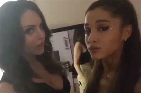 Ariana Grande Kisses Pal Elizabeth Gillies And Accidentally Posts Video