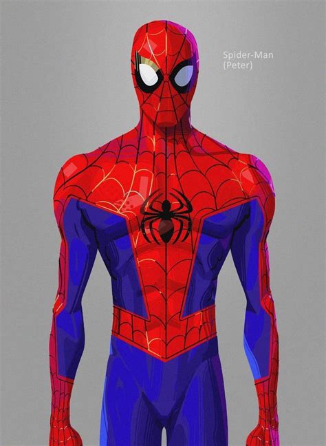 Spider Man Into The Spider Verse Concept Peter Parker Spiderman