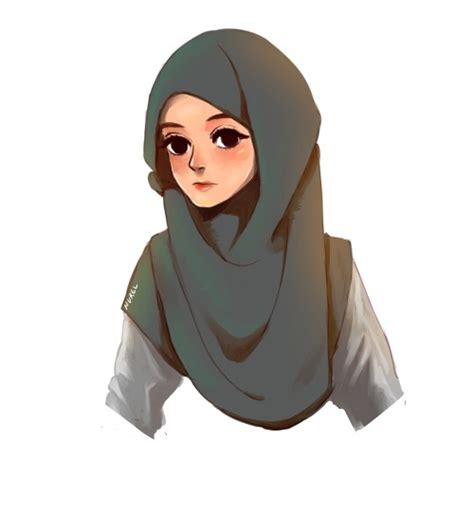 Hijab Tumblr Girl Drawing