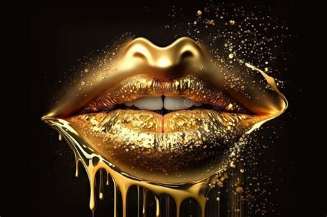 drip gold lips stock illustrations 42 drip gold lips stock illustrations vectors and clipart