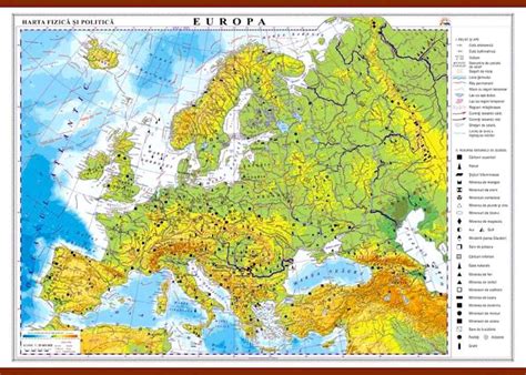 Europa Harta Fizica Si Politica • Materialedidacticero