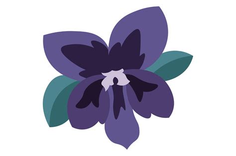 New Jersey State Flower - Viola Sororia SVG Cut-bestand door Creative