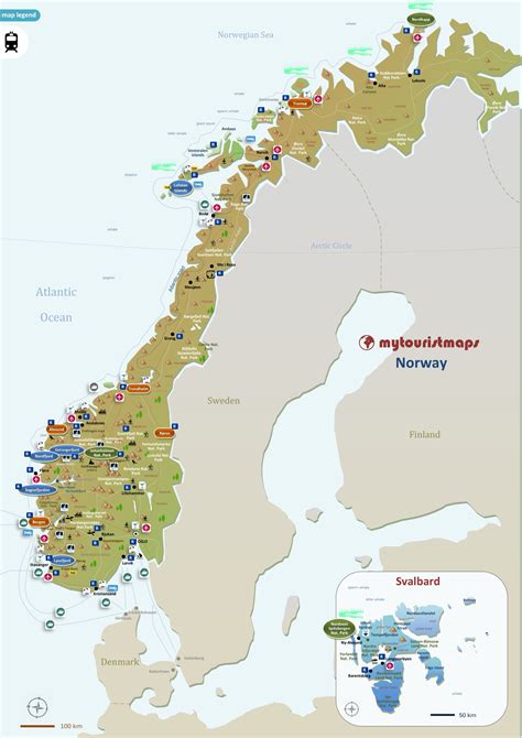 Mytouristmaps Com Interactive Travel And Tourist Map Of Norway