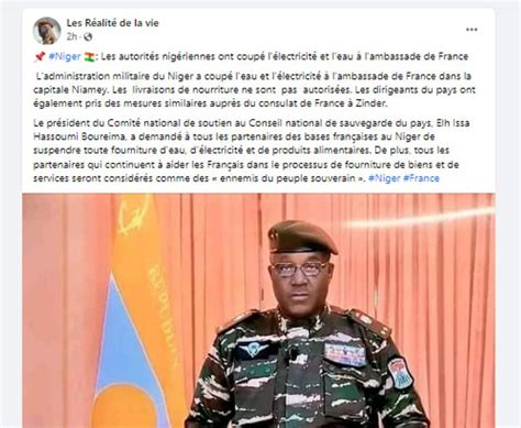 Crise Au Niger Non Lambassade De France à Niamey Na Pas Subi De