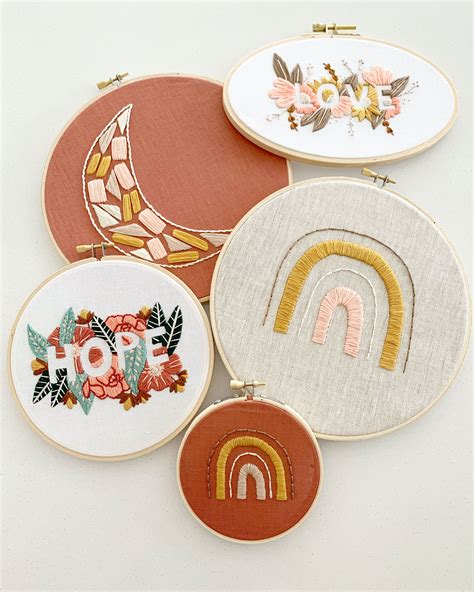 Look At That Lovely Pile Of Hand Embroidered Hoops These Are Some Of