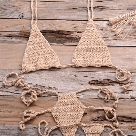 2021 2020 handmade crochet micro swimsuit womens extreme mini sexy bikini set sunbathing beach