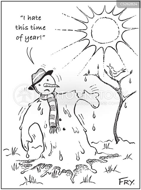 Melting Snow Cartoons And Comics Funny Pictures From Cartoonstock