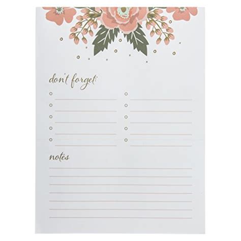 Buy Graphique Flower Border Large Notepad Floral Notepad With 150 Tear
