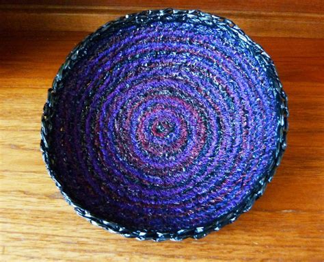 Coiled And Stitched Vhs Tape Bowl