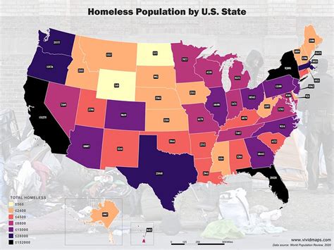 the u s homeless population mapped vivid maps people in the us homeless historical maps