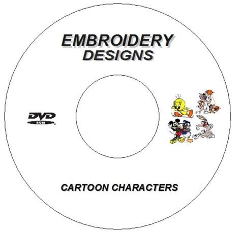 Embroidery Designs Cd Dvd 1000 Cartoon Characters Disney Brother