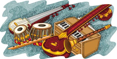 Download Indian Musical Instruments Collage Clipartkey