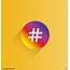 Hashtags Logo Illustration Ai Download Free Vector  Urbanbrush ENG