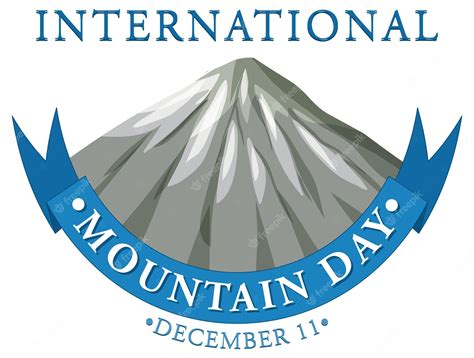 Premium Vector International Mountain Day Poster Template