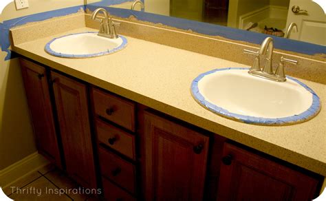 If you are looking for an affordable way to refresh your bathroom, consider refinishing your bathroom vanity cabinets. Countertop redo-Rustoleum Countertop Transformations ...