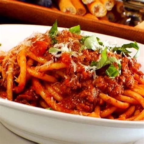 Perciatelli With Bolognese Recipe Bolognese Recipe Food Network