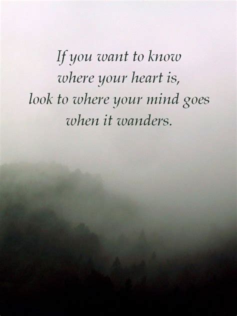 If You Want To Know Where Your Heart Is Look To Where