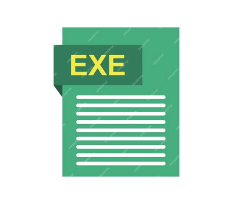 Premium Vector Exe File