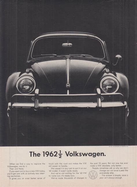 The 1962 12 Volkswagen Ad 1962 Randt