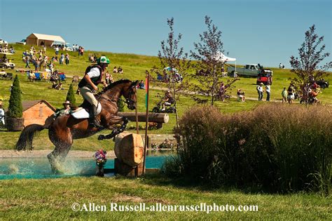 Cross Country Event In Eventing Competition At The Event At Rebecca