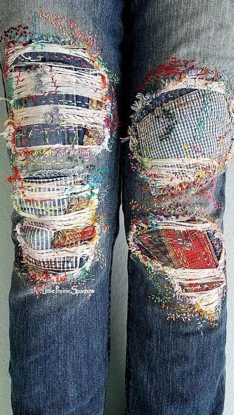 47 Trendy Patchwork Denim Jeans Ideas In 2020 Embroidery Jeans