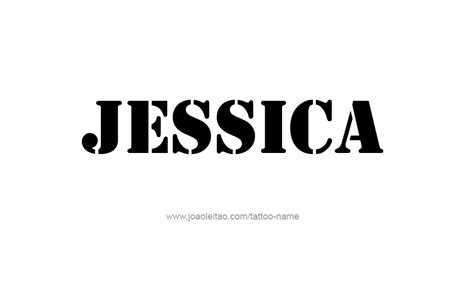 Jessica Name Tattoo Designs