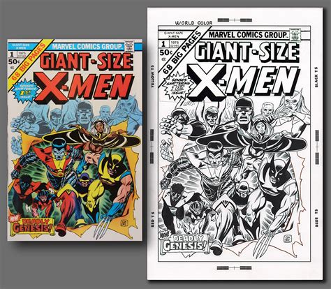 Comic Mint Animation Art Giant Size X Men 1 2011 Cover