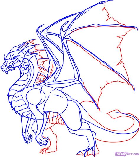 How To Draw A Dragon Step By Step Step By Step Dragons Draw A Dragon Fantasy Free Online