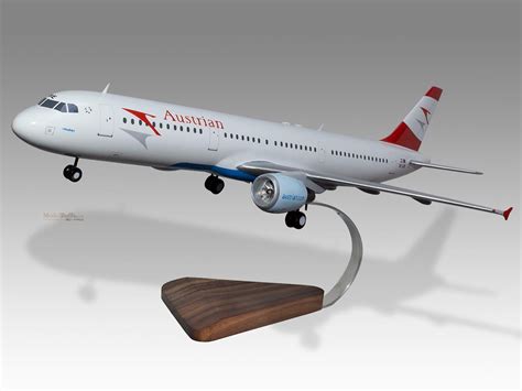 Airbus A321 Austrian Airlines Model Modelbuffs Custom Made Mahogany Models