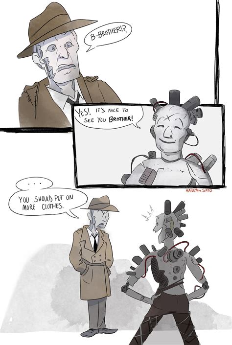Dimas Face At The End Lol Fallout Funny Fallout Fan Art Fallout 4 Nick Valentine