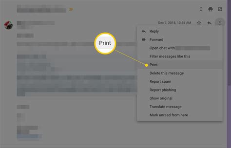 Easy Way To Print A Single Gmail Message