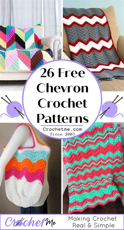 26 Free Chevron Crochet Patterns Learn Chevron Crochet Stich