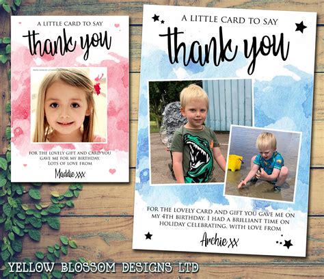 Birthday Thank You Card Template