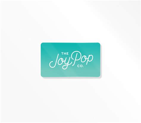 The Joy Pop Co T Card