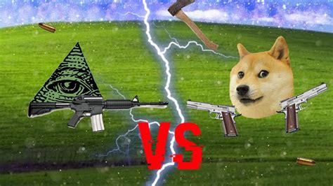 Illuminati Vs Doge Meme Wars Mlg Youtube