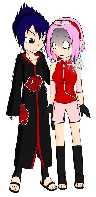 Sasuke And Sakura In His Akatsuki Outfit By Cjones96 On Deviantart