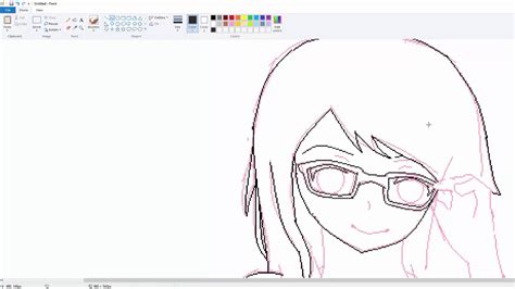 Anime Girl Ms Paint Youtube