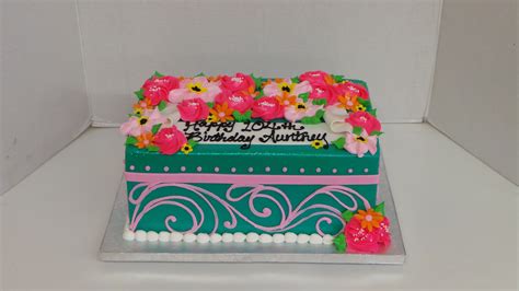104th Birthday Celebration Sheet Cake By Sweet Confections Cakes