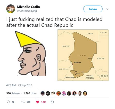 Chads Face Is His Own African Republic Virgin Vs Chad Know Your Meme