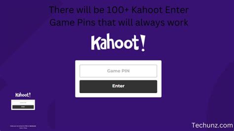 There Will Be 100 Kahoot Enter Game Pins That Will Always Work
