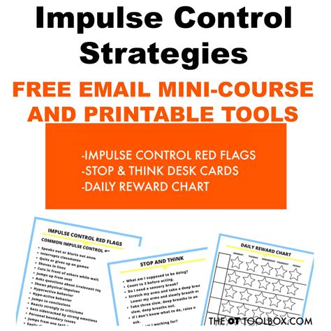 Free Impulse Control Mini Course The Ot Toolbox Teaching Social