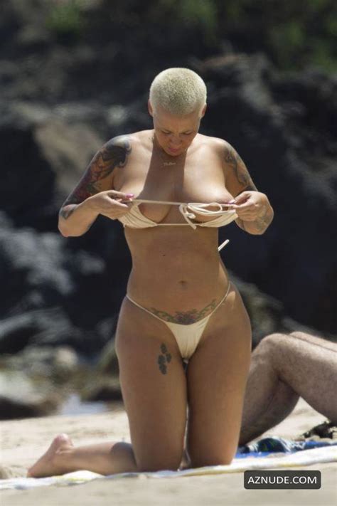 Amber Rose Topless Showing Perfect Boobs And Ass Aznude